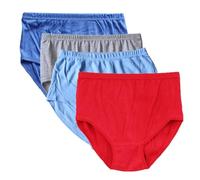 Paquete De 4 Calzoncillos For Hombres De Mediana Edad Conjunto De Ropa Interior Algodón Suave For Personas Mayores Calzoncillos Tipo Bóxer Pantalones Cortos Deportivos ( Color : 4pcs , Size : M/Medium