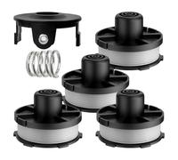 Paquete de 4 carretes de hilo compatibles con desbrozadoras inalámbricas de 18 V, carretes de hilo de repuesto duraderos para el recorte de
