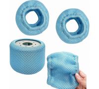 Paquete de 4 cartuchos de filtro para jacuzzi, filtros de repuesto para piscinas con cubiertas de malla protectora para un fácil mantenimiento.
