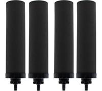 Paquete de 4 cartuchos de repuesto para filtros de agua, filtros de carbón activado para sistemas de filtración de agua por gravedad.