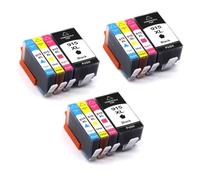 Paquete de 4 Cartuchos de Tinta compatibles para impresoras 915XL 919XL para OfficeJet Pro 8010 8023 8025 8022 8012 8015 8018 8028(3SET)