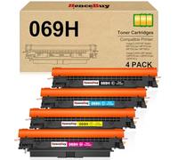 Paquete de 4 cartuchos de tóner 069H MF753cdw - Repuesto de alta capacidad para Canon 069 Canon 069h Work para Canon MF753Cdw MF751Cdw LBP674Cdw 069H