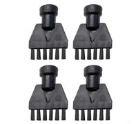Paquete de 4 cepillos limpiadores de vapor para Karcher para la serie SC - Kit de boquilla de cerdas de latón para SC1 para sc2 para sc3 para sc4 SC5 para sg4 herramienta de limpieza resistente negro