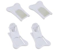 Paquete de 4 cerraduras de puerta corredera para ventanas sin llave a prueba de bebés, cerraduras de seguridad autoadhesivas para puerta corrediza para niños, cerradura de puerta corredera para evitar