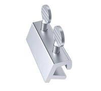 Paquete de 4 cerraduras de seguridad para puerta corrediza de metal, sin taladro, rieles de ventana ajustables, limitador, cerradura de ventana deslizante con tornillo de pulgar