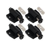 Paquete de 4 cerraduras magnéticas de presión simple for puertas de gabinete, cerraduras de un solo toque con imán for accesorios de hardware for el hogar(schwarz)