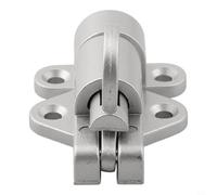 Paquete de 4 cierres automáticos de aleación de aluminio para puertas, armarios y cobertizos, acabado plateado resistente al óxido, perno de rebote de autobloqueo, 5.2 x 4 (plateado)