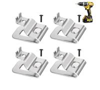 Paquete de 4 clips de cinturón para Dewalt, clip de cinturón de herramientas con tornillos de acero inoxidable para Dewalt, clips de cinturón, herramientas de gancho, clip de taladro para herramientas