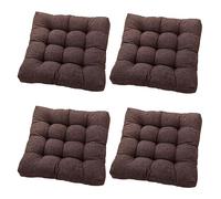 Paquete de 4 cojines de 45 x 45 cm para exteriores e interiores, cómodos cojines para sillas de comedor, sillas de jardín, oficina y hogar, elegantes cojines para sillas de apoyo óptimo