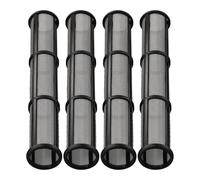 Paquete de 4 colectores pulverizadores de pintura sin aire, malla de acero inoxidable de 31 x 180 mm, compatible con G-Contractor II Series, opciones de malla 30/60/100 para revestimientos de látex y