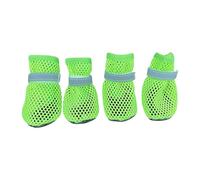 Paquete de 4 cómodas Zapatillas de Deporte para Cachorros, Tela, Peso Ligero, Zapatos para Perros de Verano, Lesiones Durante Actividades Aire, Botas para Perros Transpirables