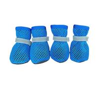 Paquete de 4 cómodas Zapatillas de Deporte para Cachorros, Tela, Peso Ligero, Zapatos para Perros de Verano, Lesiones Durante Actividades Aire, Botas para Perros Transpirables