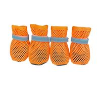 Paquete de 4 cómodas Zapatillas de Deporte para Cachorros, Tela, Peso Ligero, Zapatos para Perros de Verano, Lesiones Durante Actividades Aire, Botas para Perros Transpirables