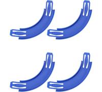 Paquete De 4 Conector Pista para Hot WH-Eels, Conectores De Pista De Carreras Curvos De 90 Grados, Duradero, Piezas Intercambiables para Rieles Giratorios, Kit De Conexión Creativa para Niños Niñas