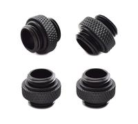 Paquete de 4 conectores macho G1/4 de 5 mm con junta tórica sellada para sistemas de refrigeración por agua de PC.