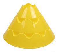 Paquete de 4 conos de entrenamiento brillantes con agujeros para marcadores de práctica de fútbol para ejercicios, entrenamiento de agilidad, actividades deportivas de equipo para jóvenes y adultos