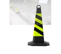 Paquete de 4 conos de tráfico, de goma/plástico, for estacionamiento de seguridad, entradas de vehículos, deportes, señalización vial y marcas de peligro.(40x75cm)