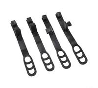 Paquete de 4 correas de goma para faros delanteros de motocicleta para horquilla de 30-43 mm, kit de montaje elástico negro para bicicletas deportivas duales