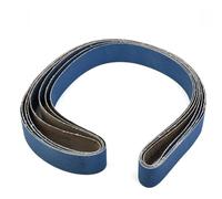 Paquete de 4 correas de lijado de cerámica de 2 x 72 pulgadas para lijadoras de banda, grano 40/60/80/120, bandas de molienda gruesas resistentes al agua para metalurgia, afilado y Cu