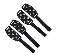 Paquete de 4 crampones de aleación de silicona que proporcionan un agarre superior para zapatos, perfectos para hielo, nieve, senderismo, caminar, deportes de invierno, protección contra el hielo