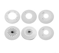 Paquete de 4 cubiertas de agujeros de pared, accesorios para conductos de tubería para una instalación rápida y sencilla (81 mm)