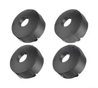 Paquete de 4 cubiertas de bobina F016L71088 para recortadora Bosch ART 23 26 30, tapa de bobina de plástico resistente compatible con carrete de nailon de alimentación automática, color negro