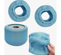 Paquete de 4 cubiertas de malla de repuesto para filtros de jacuzzi, skimmer de spa, accesorio de piscina de fácil mantenimiento, red de fil