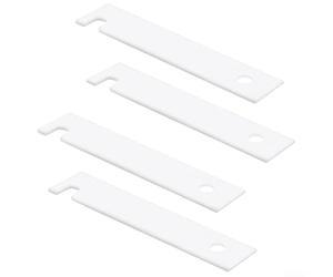 Paquete de 4 deslizadores de rodamiento de secadora ABS blanco para GE para HOTPOINT que reemplaza WE03X37319 WE3M51 DE7319 AP7217725 Kit deslizante de soporte de tambor (cuatro)