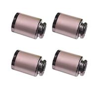 Paquete de 4 elegantes remates de barra de cortina de estilo simple con tapas de extremo de barra de fácil instalación para mejorar la estética del hogar y accesorios elegantes