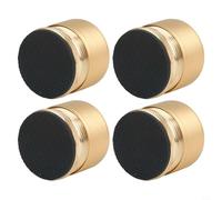 Paquete de 4 elevadores de muebles de altura ajustable, patas de cama de aleación de aluminio con base de silicona antideslizante para reducción de ruido, compatible con camas, sofás, sillas y mesas