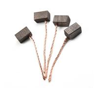 Paquete de 4 escobillas de carbón de 6 x 6 x 10 mm para motor de soplador, limpiaparabrisas y motor de elevación de ventana, piezas de repuesto automotrices con resorte de metal