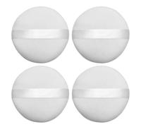 Paquete De 4 Esponjas Redondas Para Polvos, Esponjas Redondas Para Polvos Sueltos, Esponjas Para El Cuerpo, Esponjas Para Maquillaje, Esponjas Para Polvos Reutilizables, Crema Y Polvo.