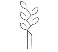 Paquete de 4 estacas de hierro para plantas, marco de escalada a prueba de óxido para vides y flores, enrejado vertical para plantas en maceta con diseño creativo para decoración de interiores y
