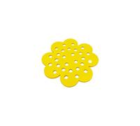 Paquete de 4 estaciones de riego flotantes de 6.3 pulgadas para tazas para riego de jardín y estaciones de agua para decoración de jardín al aire libre, polinizadores Mjf500 (amarillo, 17 cm)