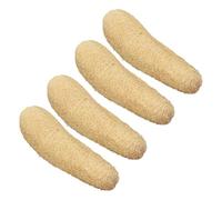 Paquete de 4 estropajos corporales de baño espongiformes de lufa orgánica, herramienta de limpieza de cocina verde, estropajo de baño de Luffa de fibra vegetal sin blanquear