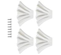 Paquete de 4 extensiones de bajante que distribuye el chorro protege la hierba de la abrasión Construcción duradera fácil de organizar ABS para canalones Juego de extensión de bajante