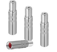 Paquete de 4 extensiones de vástago de válvula de 39 mm, extensor de válvula de neumático, vástagos de válvulas de neumáticos, adaptador universal de latón chapado para coche, motocicleta, camión