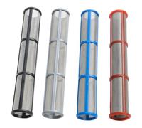 Paquete de 4 filtros colectores de bomba de acero inoxidable para pulverizadores de pintura sin aire Graco G-Contractor II, malla 30/60/100/200, 180 mm de longitud