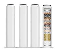 Paquete de 4 filtros de agua de repuesto compatibles con cabezal de ducha de mano Cobbe®