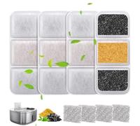 Paquete de 4 filtros de agua de repuesto Gimars para filtros de fuente de agua para gatos W4-S1 en interiores