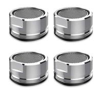 Paquete de 4 filtros de boquilla de malla para ahorro de agua, cabezal de grifo, aireador, piezas de repuesto, boquilla de inserción, boquilla de inserción, para cocina, baño, ducha, fregadero, base