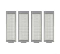 Paquete de 4 filtros de repuesto compatibles con robot aspirador MiWhole M9 PRO MAX, captura de polvo de alta eficiencia para limpieza del hogar, color blanco