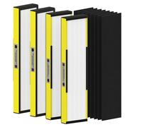 Paquete de 4 filtros de repuesto HEPA, FLT5000 True HEPA C para AC5000, AC5000E, AC5250PT, AC5350B, AC5350BCA, AC5350W, AC5300B, CDAP5500B, AP2800CA