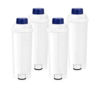 Paquete de 4 filtros de repuesto para cafetera DeLonghi Filter DLSC002, filtro de agua suavizante de carbón activado para De'longhi compatible con máquinas de café Ecam, Esam, Etam BCO Series