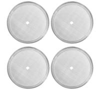 Paquete de 4 filtros de repuesto para prensa francesa, filtros de malla de acero inoxidable reutilizables para cafeteras universales de 1000 ml, 8 tazas de café de prensa francesa