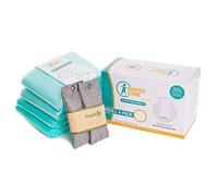 Paquete de 4 forros de recambio de pañales para uso con cubos de pañales de tamaño grande, forros desechables compatibles con eliminadores de olores a carbón