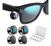 Paquete de 4 fundas de bloqueo de luz LED para Ray-Ban Meta Wayfarer/Skyler/Headliner Gen2/Oakley Meta HSTN, accesorios de gafas inteligentes, cubierta LED ajustable para gafas meta, bloqueo fácil, no
