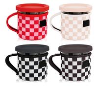 Paquete de 4 fundas de neopreno reutilizables para helado con asa, mangas aisladas de neopreno para pintas Ninja Creami, mangas aisladas de 16 onzas y 24 onzas para la serie NC301 NC300 NC299AMZ