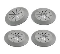 Paquete de 4 fundas de PVC resistentes para agujeros de cables, protectores de alambre adhesivos, organizadores de cables para gabinetes, escritorios, organizadores de cables, cubierta de agujero de