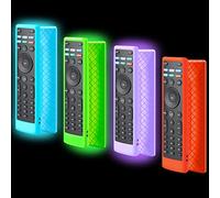 Paquete de 4 fundas para control remoto Vizio, compatible con Vizio Remote Case XRT136 / XRT140 D Series Universal Smart TV Control de repuesto Funda de silicona que brilla en la oscuridad